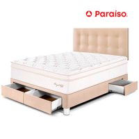 Dormitorio Royal Cloud Cajones 2 Plazas Champagne
