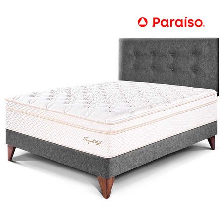 Dormitorio Europeo Royal Cloud 1.5 Plazas Gris