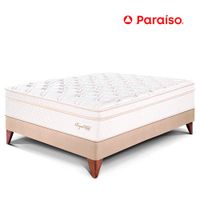 Cama Europea Royal Cloud 1.5 Plazas Champagne