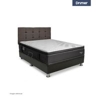 Dormitorio Praktibox Laqueado Cromopedic Queen Cuadros Marron