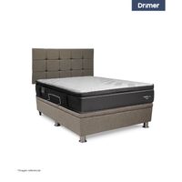 Dormitorio Praktibox Cromopedic 1.5 Plazas Cuadros Beige Vivid