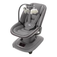 Mecedora Eléctrica Táctil Baby Cam Gris Oscuro