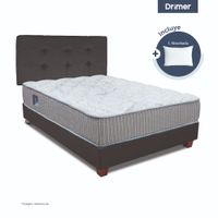 Dormitorio Americano Pocket Novo 1.5 Plazas + Almohadas + Protector