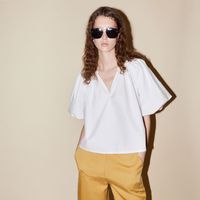 Blusa Mujer Sfera Popelin Blanco
