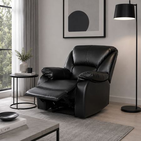 Sillón Reclinable Davis 1 Cuerpo Negro