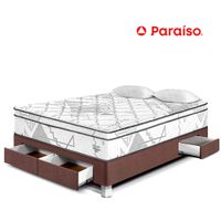 Cama Pocket Advance 2 Plz Con cajones - Chocolate