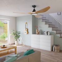 Ventilador Eglo Portsea Blanco-Madera