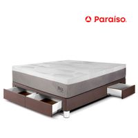 Cama con Cajones Balanzze 2 Plazas Chocolate