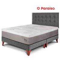Dormitorio Europeo Balanzze Queen Gris