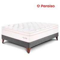 Cama Paraiso 1.5 Plazas Europea Royal Cloud Acero