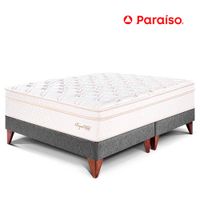 Cama Paraiso King Europea Royal Cloud Acero