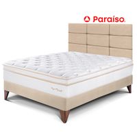 Dormitorio Europea Royal Dynasty 1.5 Plazas + Cabecera Blocks Champagne