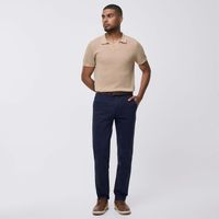 Pantalón Con Correa Slim Fit Navy Malabar Hombre
