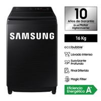 Lavadora Samsung EcoBubble™ 16Kg Negra WA16CG6441BVPE
