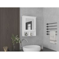Botiquin Depp 1 Puerta Con Espejo - Blanco