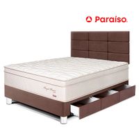 Dormitorio Royal Prince Cajones 1.5 Plazas Cabecera Blocks Chocolate