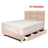 Dormitorio Royal Prince Cajones 1.5 Plazas Cabecera Blocks Champagne