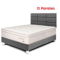 Dormitorio Royal Prince 1.5 Plazas con Cabecera Blocks Gris
