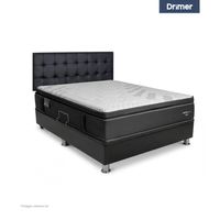 Dormitorio Divan Laqueada Negro Futurepedic 2Plazas