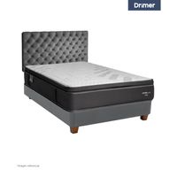 Dormitorio Americano Gris Plata Futurepedic 1.5 Plazas