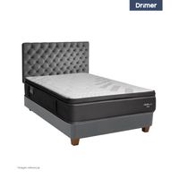 Dormitorio Americano Gris Plata Futurepedic 2 Plazas