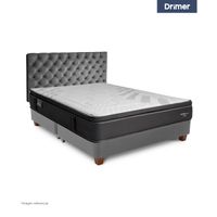 Dormitorio Americano Gris Plata Futurepedic Queen