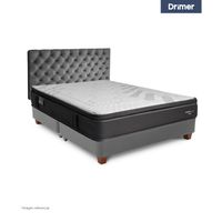 Dormitorio Americano Gris Plata Futurepedic King