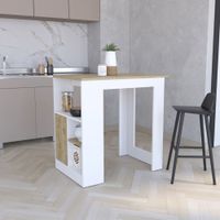 Isla De Cocina Stirling 1 Puerta Blanco