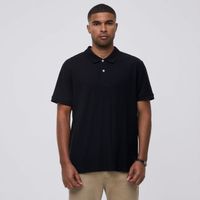 Polo Malabar Pique Negro Hombre