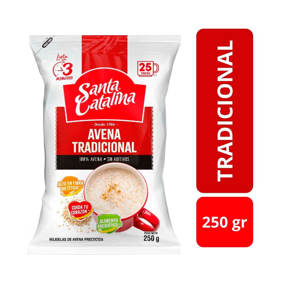 Avena Natural SANTA CATALINA Bolsa 250g