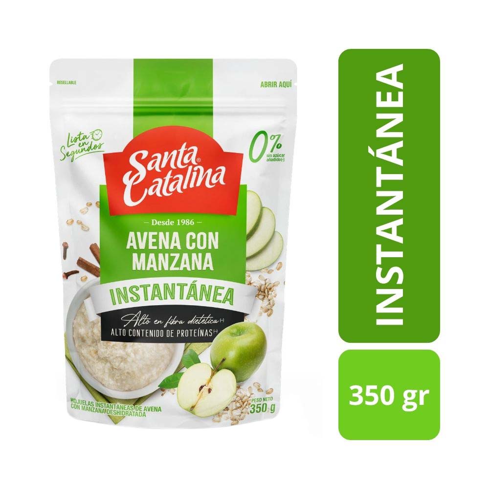 Avena Instantánea Manzana SANTA CATALINA Doypack 350g