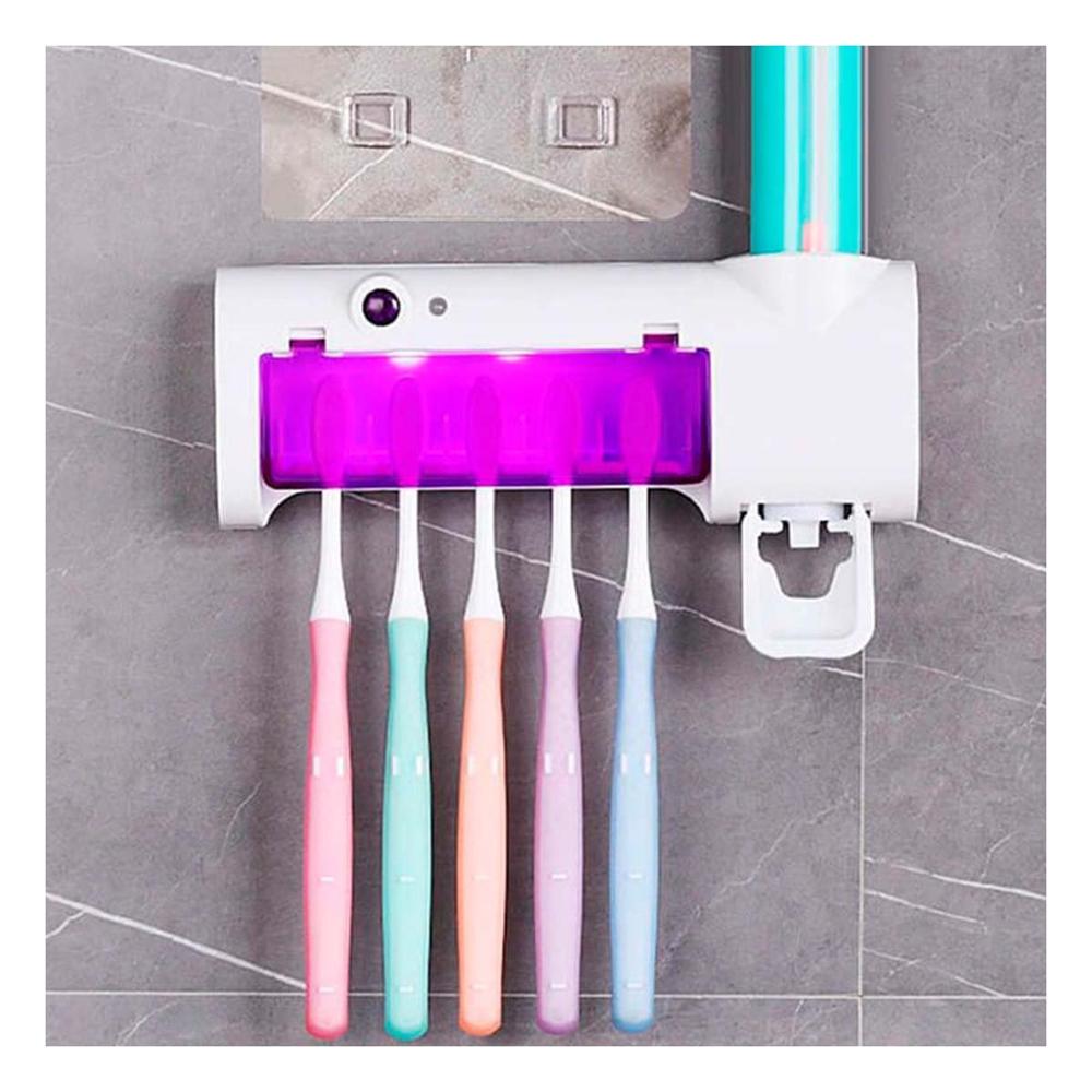 Purificador Automatico de Cepillos con Dispensa de Crema Y notas