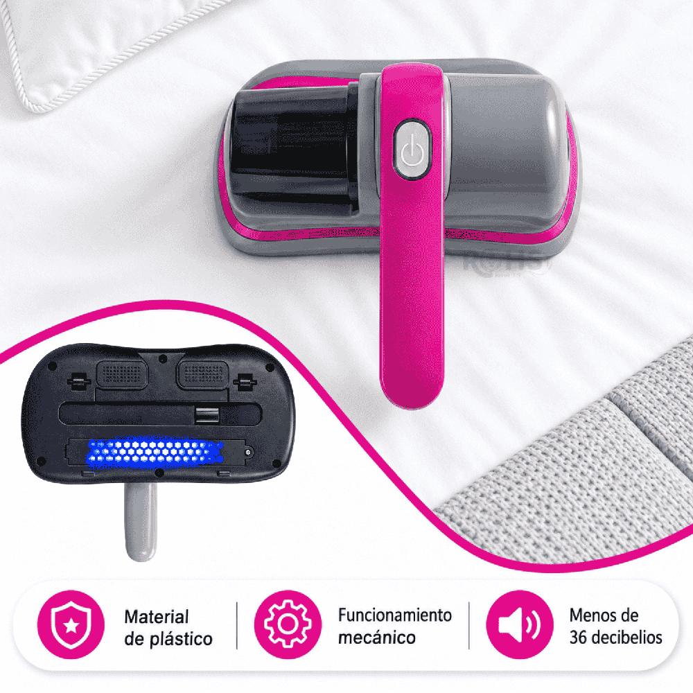 Aspiradora Anti Ácaros Portátil Con Luz UV Y Filtro Lavable Para Colchones Sofás Y Tapicería