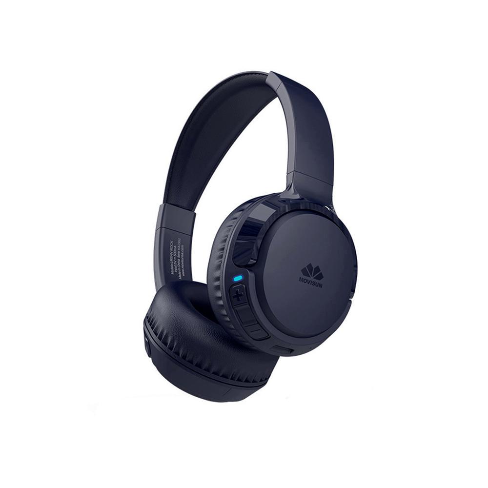 Audífonos Bluetooth Tipo Vincha Movisun Urban Rock - 40 Horas - AZUL NOCHE