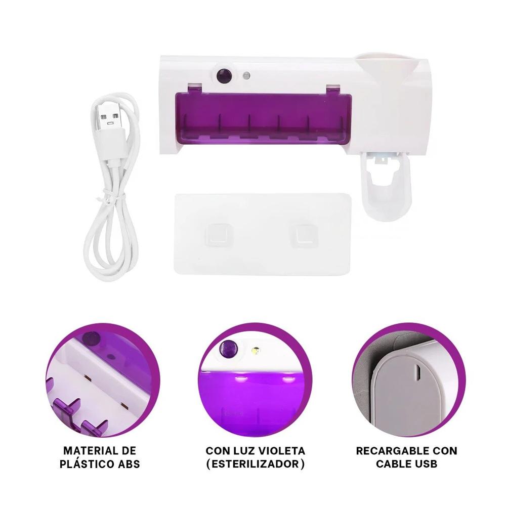 Purificador Bucal con Luz Violeta para Higiene Dental Y Ligas Regalo