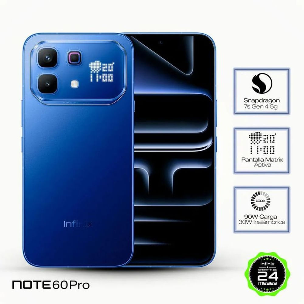 Infinix Note 60 Pro 5G, 8Gb de Ram - 256Gb, Color Azul Azul