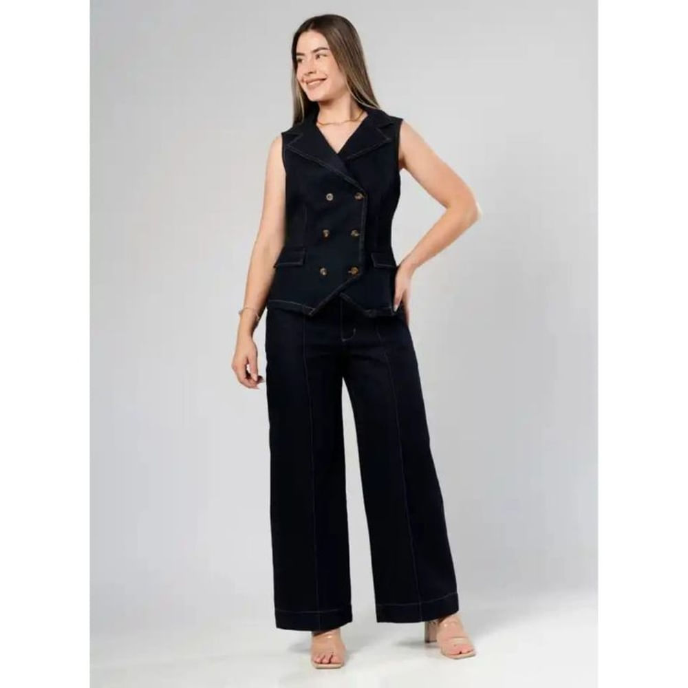 Jean Sastrero Denim Mujer Dilana Natural 28