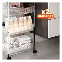 Pack2 Caja de Acrilico 4 Niveles con Asas Transparente para Organizar Y Regalo Sticker