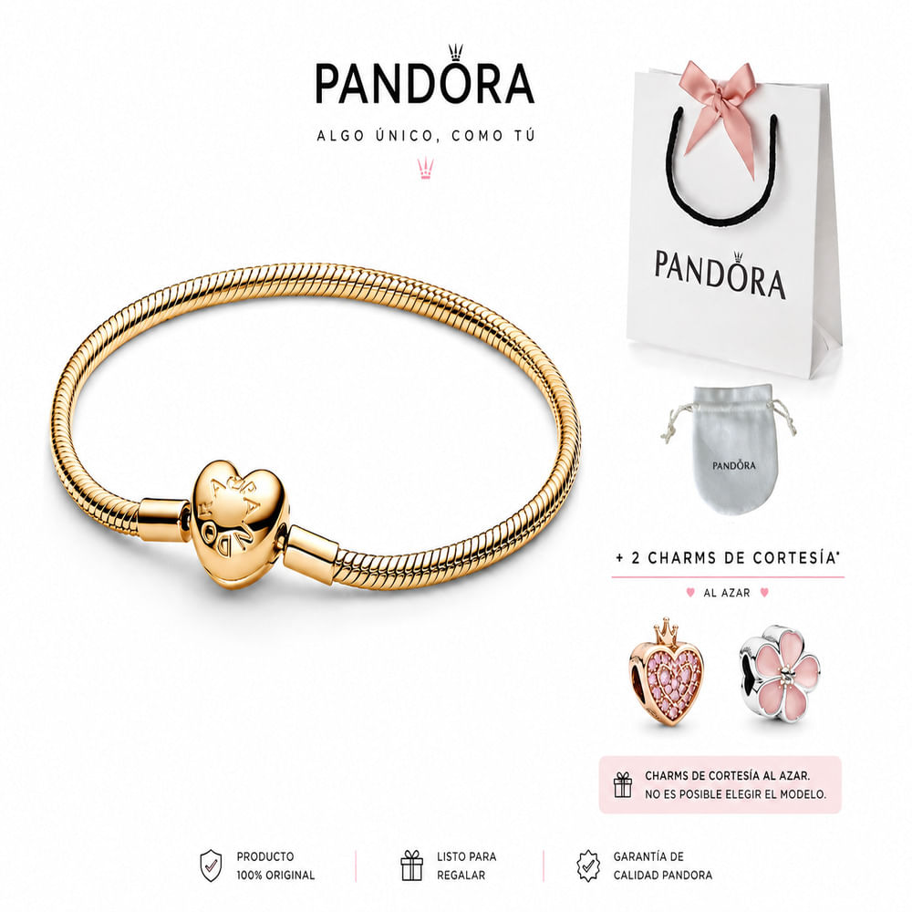 PULSERA CIERRE DE CORAZON TALLA 18