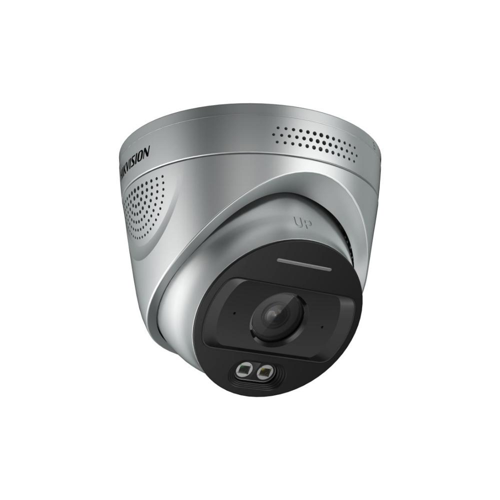 CÁMARA IP 4MP TURRET CON DETECCIÓN DE FUEGO Y TEMPERATURA GRIS HK-HF-VR343