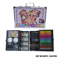 MALETIN MEGA SET DE ARTE 132 PZS CAPIBARAS BEBES