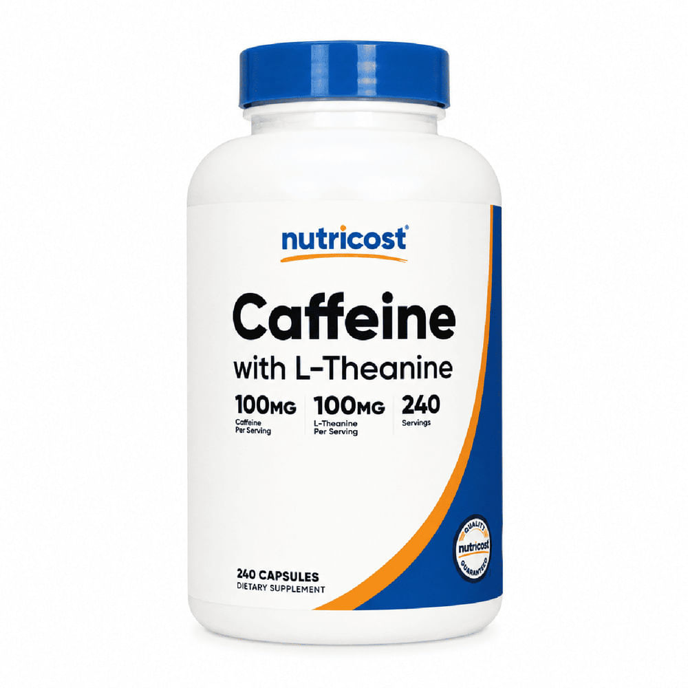 Cafeína con L-Teanina 100 mg 240 Cápsulas
