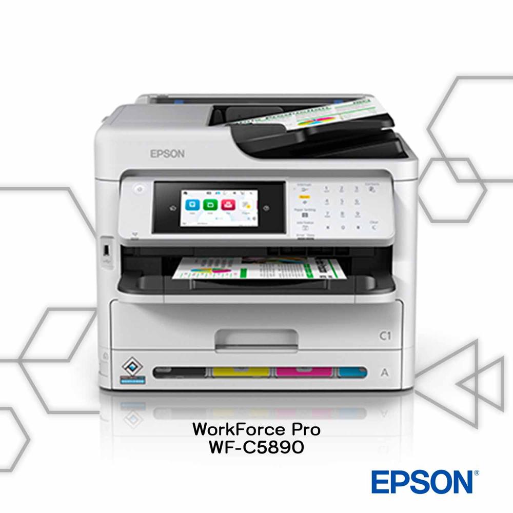 Impresora Multifuncional EPSON Workforce Pro WF-C5890 PrecisionCore WiFi