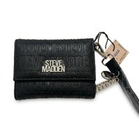 Billetera de mujer Steve Madden elegante y duradera negro