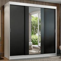 Ropero Madesa Reno con 3 Puertas correderas y Espejo