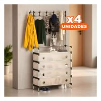 Pack4 Sistema Cerrado para Calzado y Ropa de Uso Interior en Casa y Hogar Y Papel Regalo