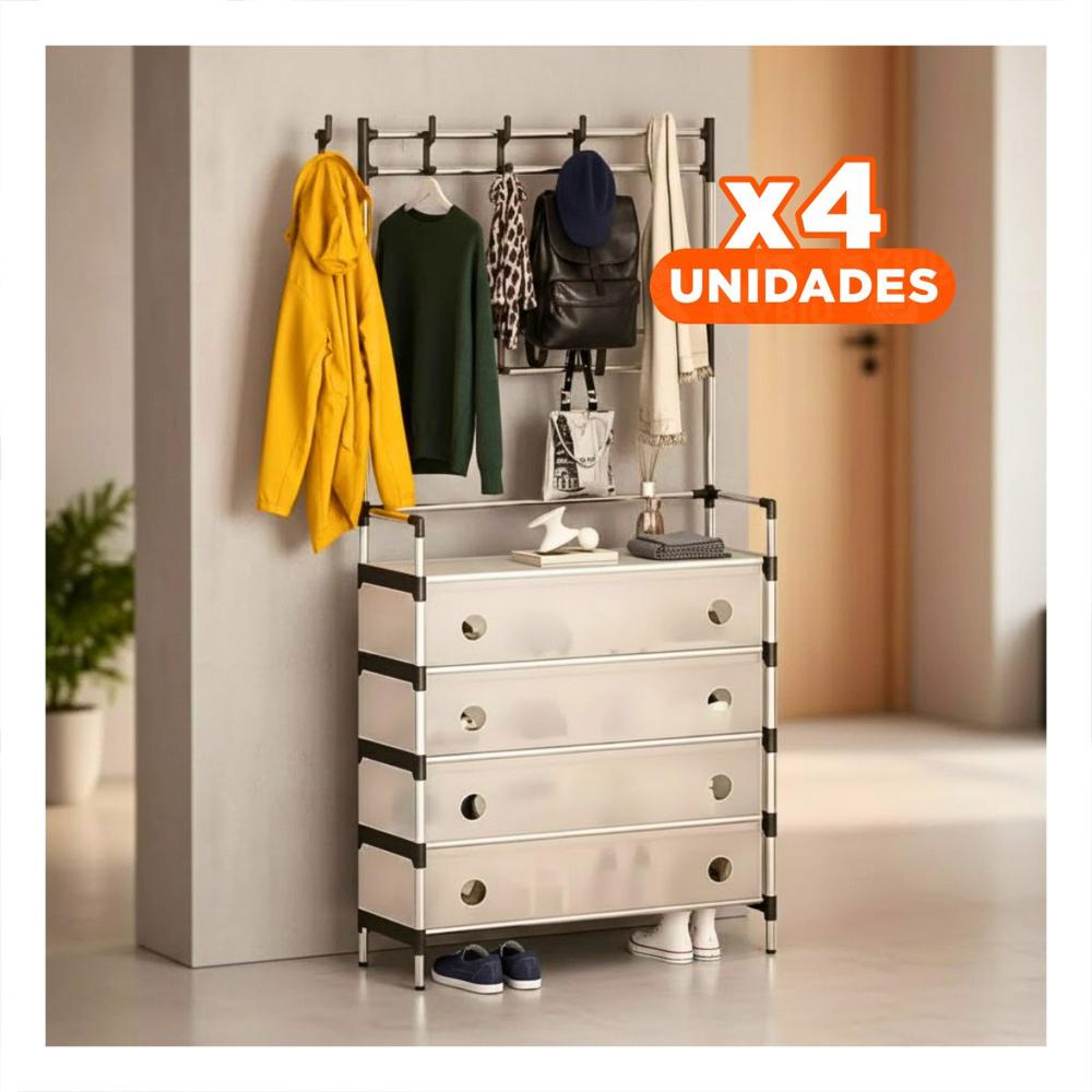 Pack4 Sistema Cerrado para Calzado y Ropa de Uso Interior en Casa y Hogar Y Papel Regalo