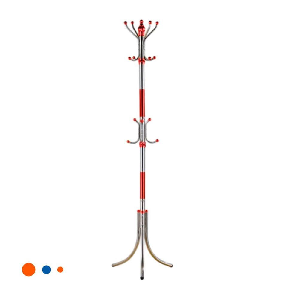 Colgador Multiuso 172cm Rojo y Plateado Estructura Firme Segura y Fija YLigas Regalo