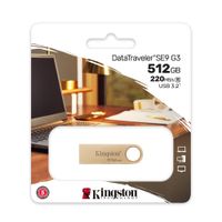USB Dorado Metálico 512GB 3.2 Gen1 Kingston DataTraveler SE9 G3