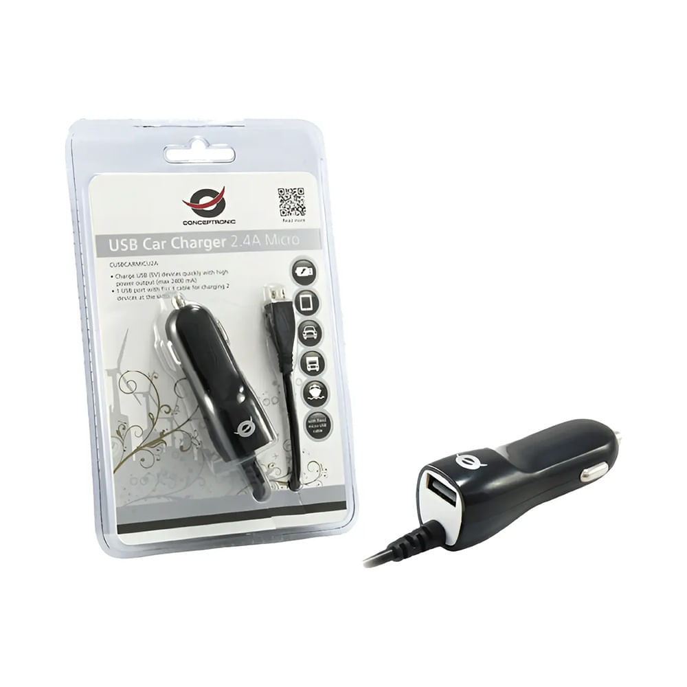 Cargador Usb Conceptronic Para Automovil Cusbcarmicu2a